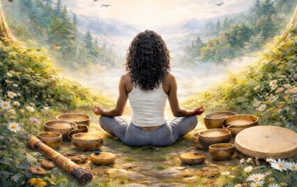 Between Earth & Sky Yoga & Sound Retreat Day | Sat 11 Apr 2026 10.30am to 4.30pm