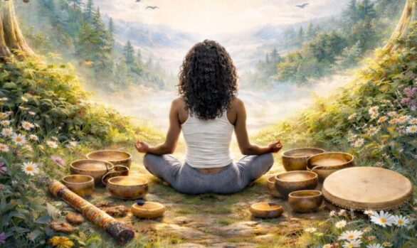 Between Earth & Sky Yoga & Sound Retreat Day | Sat 11 Apr 2026 10.30am to 4.30pm